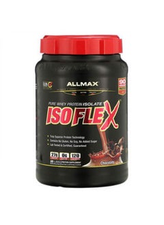 AllMax Nutrition ALLMAX Nutrition Isoflex 100% Ultra-Pure Whey Protein Isolate (WPI Ion-Charged Particle Filtration) Chocolate 32 oz (907 g) 