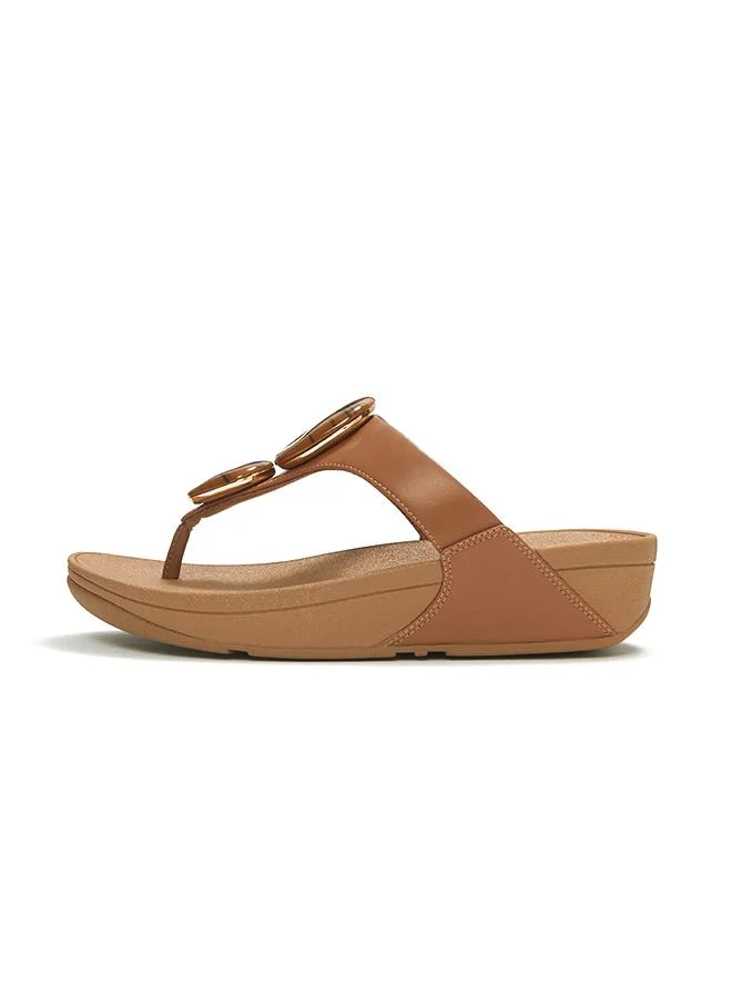 فيت فلوب LULU MARBLED-STONE TOE-POST SANDALS