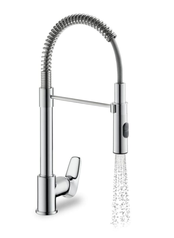 Duravit Single-lever kitchen mixer with spring and swivel spout - Image 1