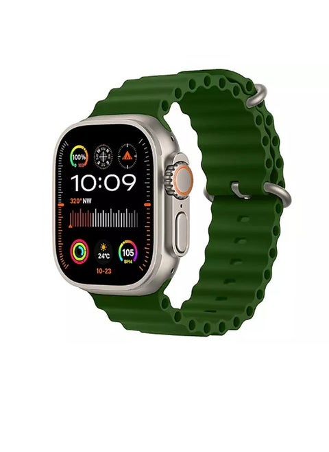 HK 9 Ultra 2 Smart Watch With Wireless Charging Super AMOLED Display AI Chat GPT Playback Music For iOS & Android
