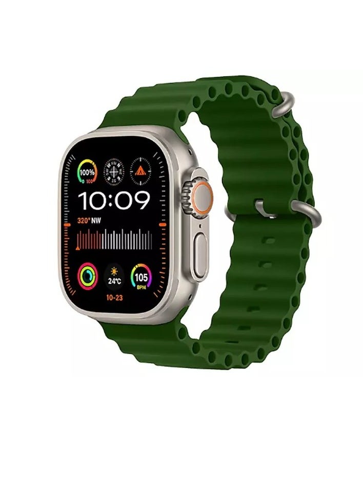 HK - HK 9 Ultra 2 Smart Watch With Wireless Charging Super AMOLED Display AI Chat GPT Playback Music For iOS & Android - Image 1