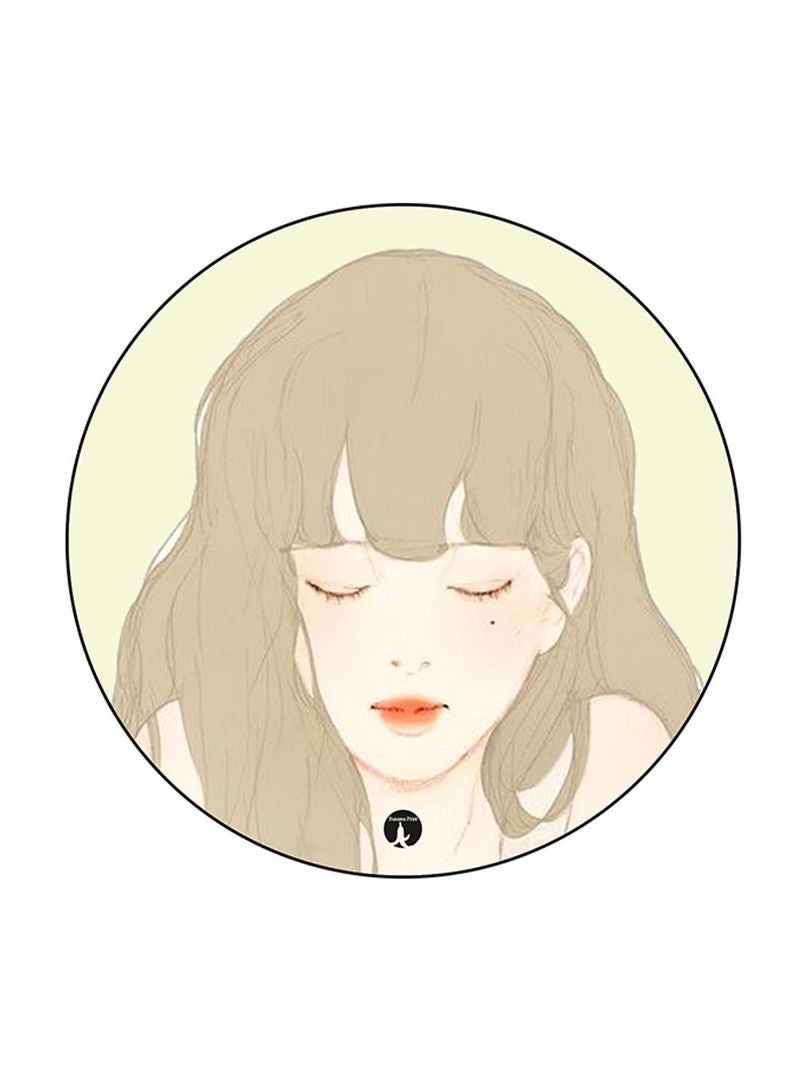 Girl Printed Mouse Pad Multicolour