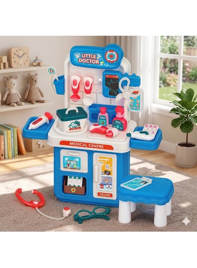 38 Pieces Kids Medical Set Medical Center Toy with Chair for Toddlers - Image 2