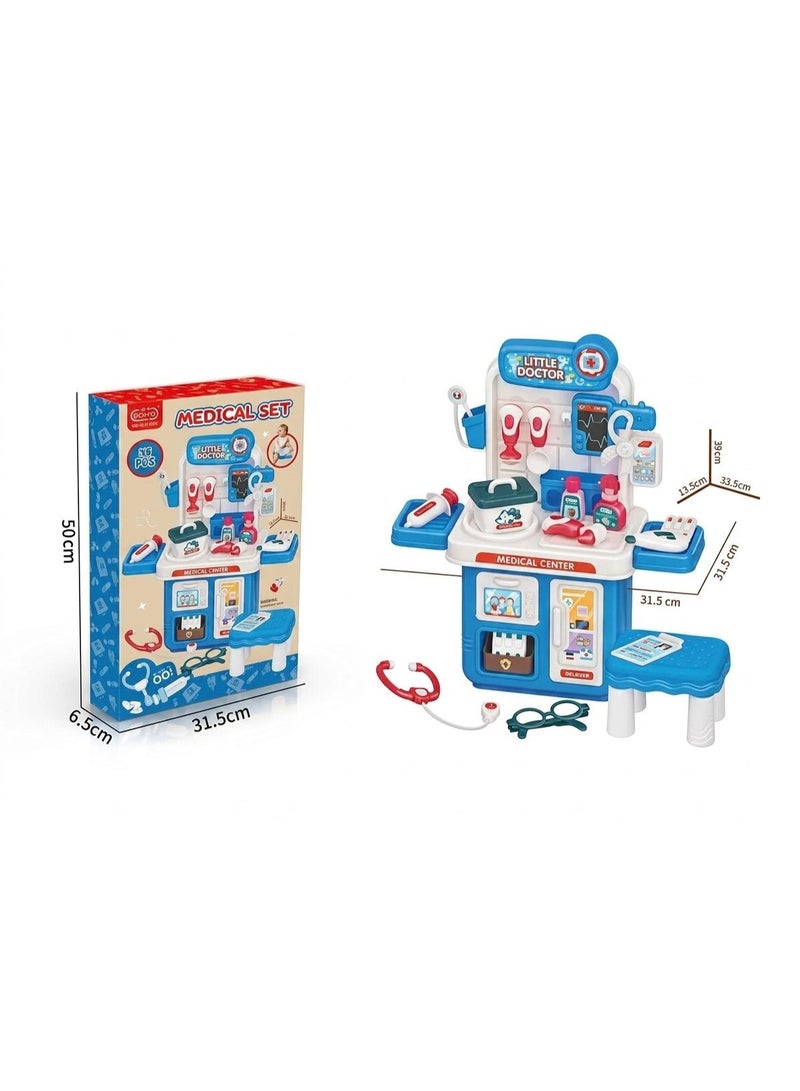 38 Pieces Kids Medical Set Medical Center Toy with Chair for Toddlers - Image 3
