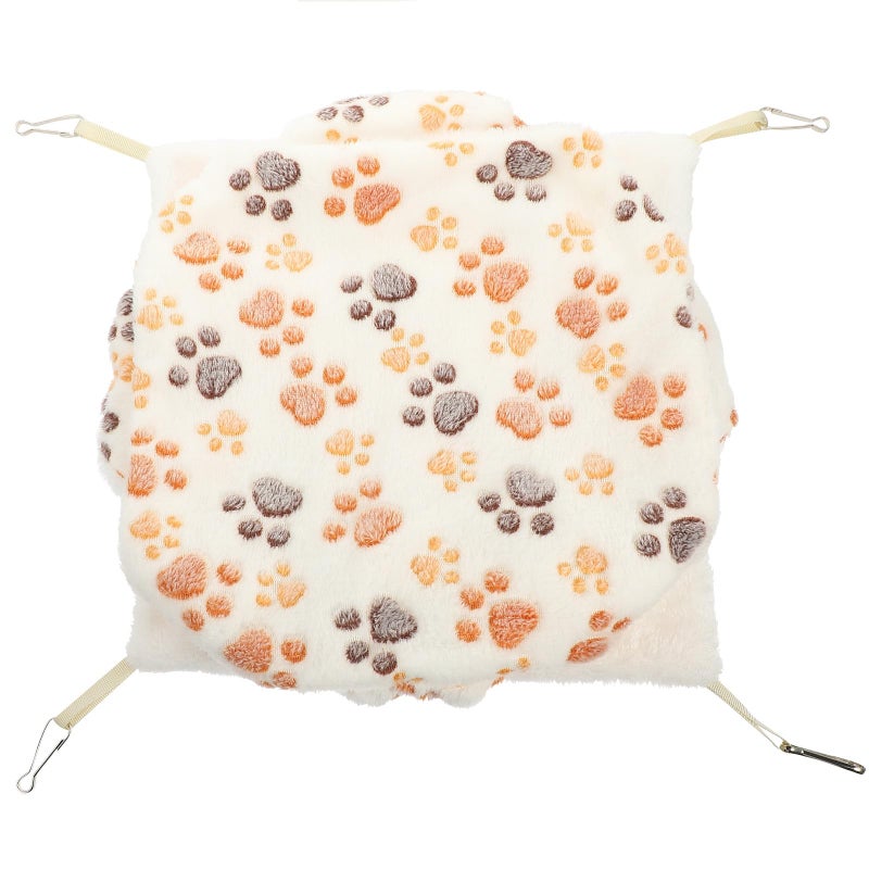 Double Layer Fleece Warm Hanging Nest Bed For Hamsters Guinea Pigs 35x35 Cm - Image 2