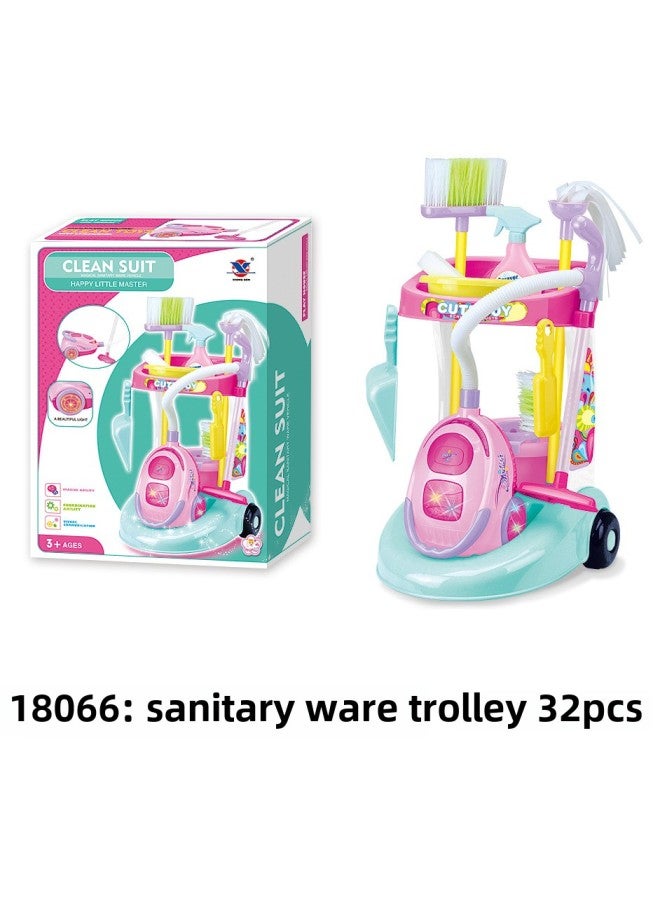 Children's House Cleaning Toys Boys And Girls Simulation Sweeping Vacuum Cleaner Cleaning Tools Outside The Suit-Specifications:19116 Vacuum Cleaner - Image 5