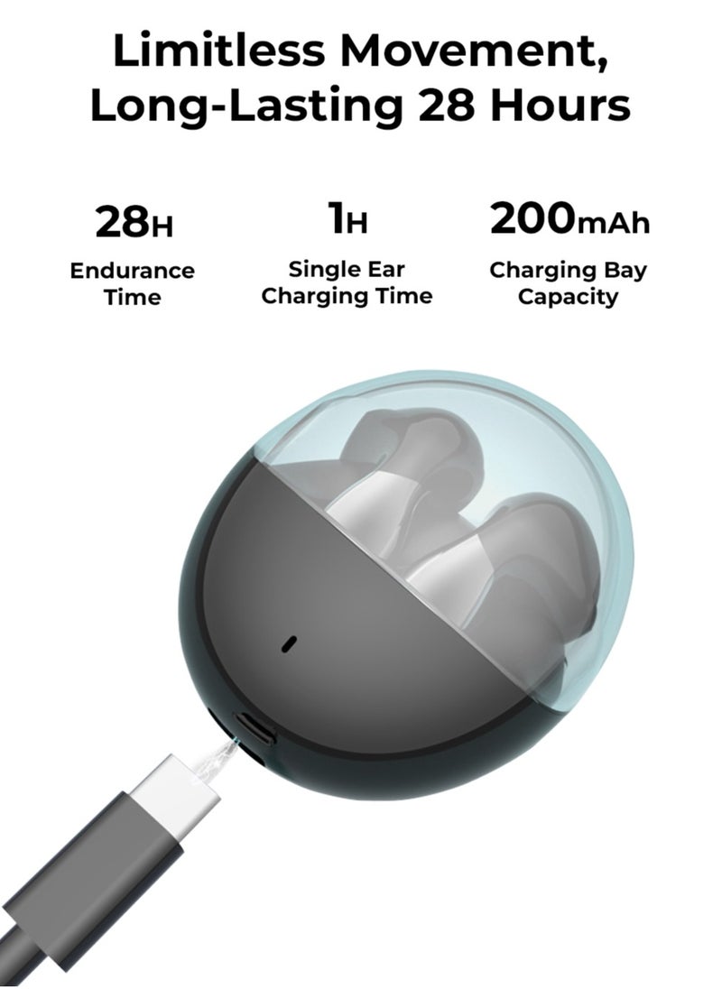 Charome A29 True Wireless Earbuds: Bluetooth 5.0, Noise Cancellation, 28-Hour Playtime, Touch Controls, Water-Resistant, High-Fidelity Sound.  - Image 4
