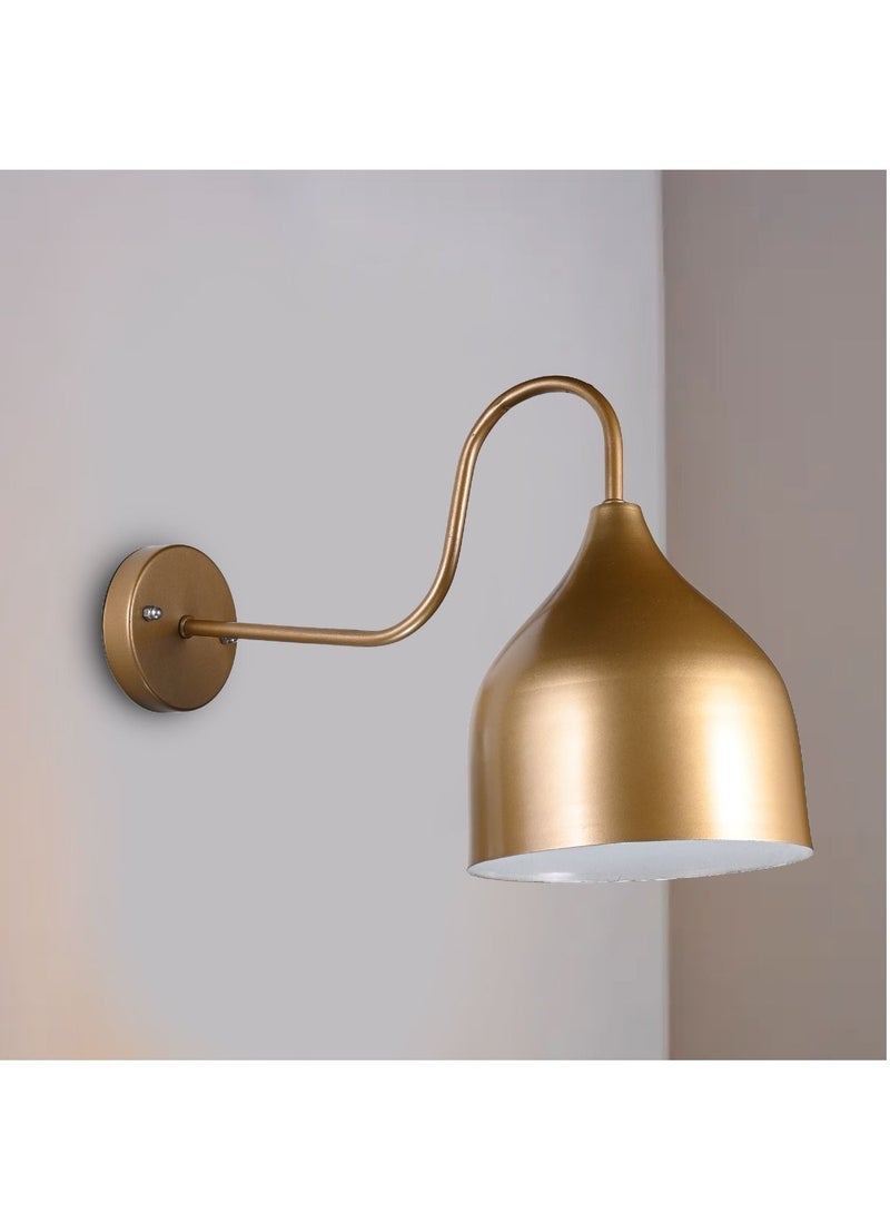 الروضة للإضاءة ابليك نعومى دهبي - ابليك - اضاءة حائط - اللون ذهبي - الخامة معدن - المقاس : 37×26×25 - Image 2