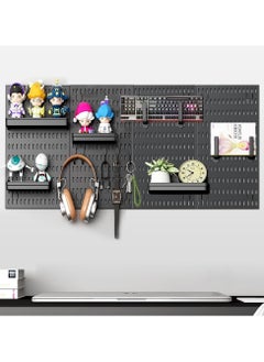 TOMSHOO Pegboard Combination Kit, Pegboards and Accessories Modular Hanging for Wall Organizer, Crafts Organization, Ornaments Display, Nursery Storage, Peg Board, PegBoard Organizer for Home, Office (black)  - Image 3