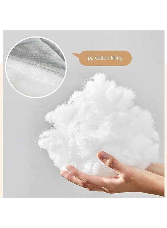 DUNISO غطاء رأس من المخمل الكريستالي، واقي تصادم تاتامي، غطاء واقي سميك، غطاء ظهر مضاد للغبار كامل، مناسب لتزيين غرفة النوم، قابل للغسل، (180 سم رمادي) - Image 4