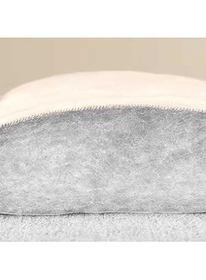 DUNISO غطاء رأس من المخمل الكريستالي، واقي تصادم تاتامي، غطاء واقي سميك، غطاء ظهر مضاد للغبار كامل، مناسب لتزيين غرفة النوم، قابل للغسل، (180 سم رمادي) - Image 5