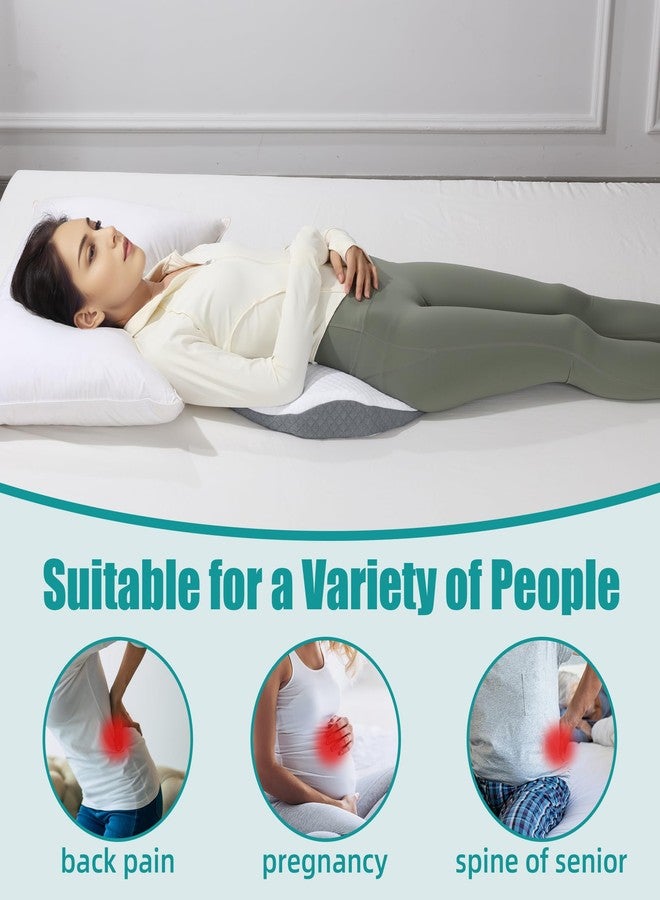 ROYALAY Lumbar Support Pillow for Bed, Memory Foam Waist Pillow for Sleeping, Ergonomic Wedge Pillow for Back Support, Elevated Body Pillow with Removable Cover for Side, Back and Stomach Sleepers - Image 5