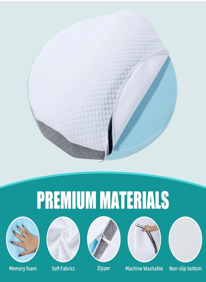 ROYALAY Lumbar Support Pillow for Bed, Memory Foam Waist Pillow for Sleeping, Ergonomic Wedge Pillow for Back Support, Elevated Body Pillow with Removable Cover for Side, Back and Stomach Sleepers - Image 3