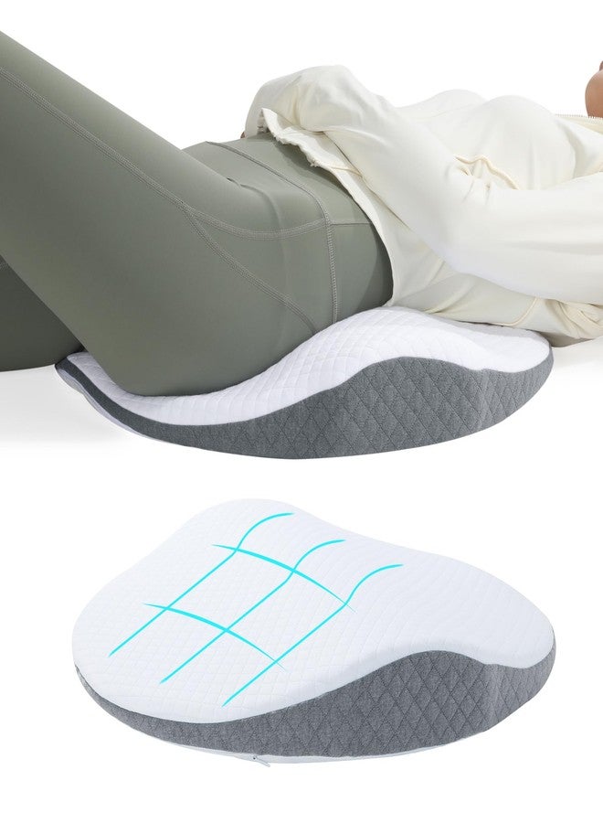ROYALAY Lumbar Support Pillow for Bed, Memory Foam Waist Pillow for Sleeping, Ergonomic Wedge Pillow for Back Support, Elevated Body Pillow with Removable Cover for Side, Back and Stomach Sleepers - Image 1
