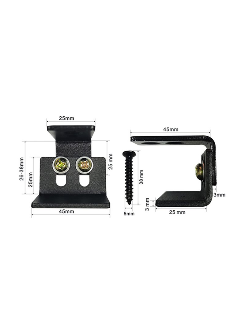 Excefore Sliding Barn Door Hardware Track Kit Carbon Steel Flat Track System Closet Rail Sliding Kit for Single Door with Screws  - Image 2