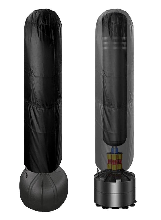 COOSOO Punching Bag Cover Outdoor Standing Boxing Bag Cover Waterproof Freestanding Punching Bag Protective Cover Free Standing Boxing Bag Cover (22" Dx52 H) - Image 2