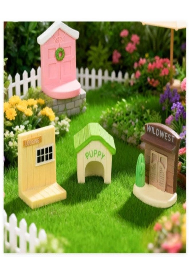 ARUNA DECOR Miniature Dog House Set of 9 – PVC Fairy Garden Accessories, Dollhouse Decor Items, Mini Animal Houses for Terrarium, Home Decoration & Gift Set - Image 4