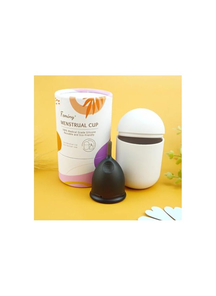Feminy - Feminy Menstrual Cup With Silicone Sterilizer Cup Or Cup Holder - Image 1