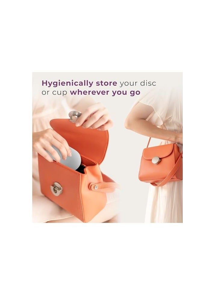Feminy - Feminy Menstrual Cup With Silicone Sterilizer Cup Or Cup Holder - Image 1