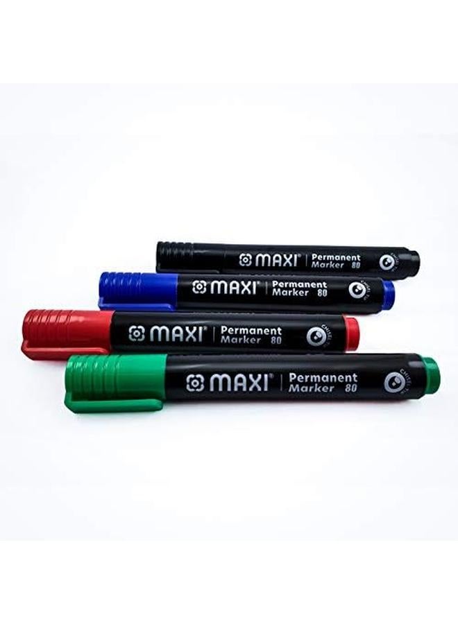 Maxi Permanent Marker Chisel Wallet Of 4Pc  - Image 3