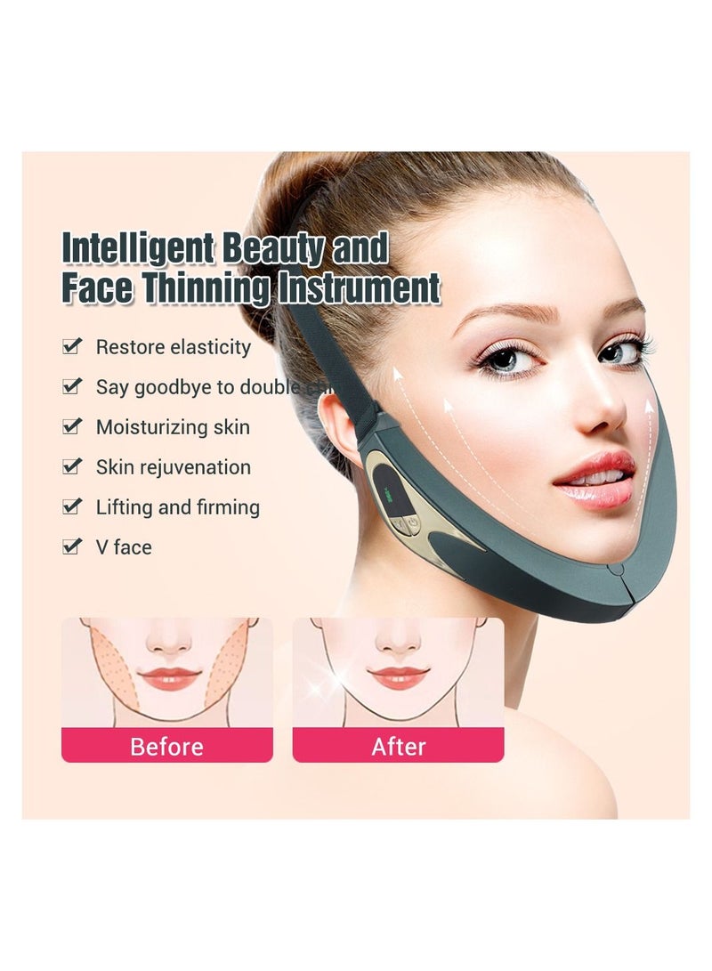 Intelligent Beauty Face Thinning Instrument Household V-face Face-lifting Artifact Facial Massager Lifting Firming Facial Skin - Image 2