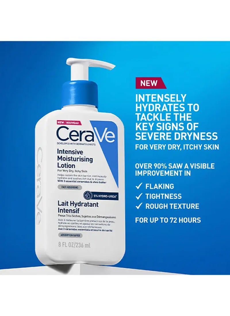 CeraVe Intensive Moisturising Lotion For Very Dry, Itchy Skin 236ml - Image 2