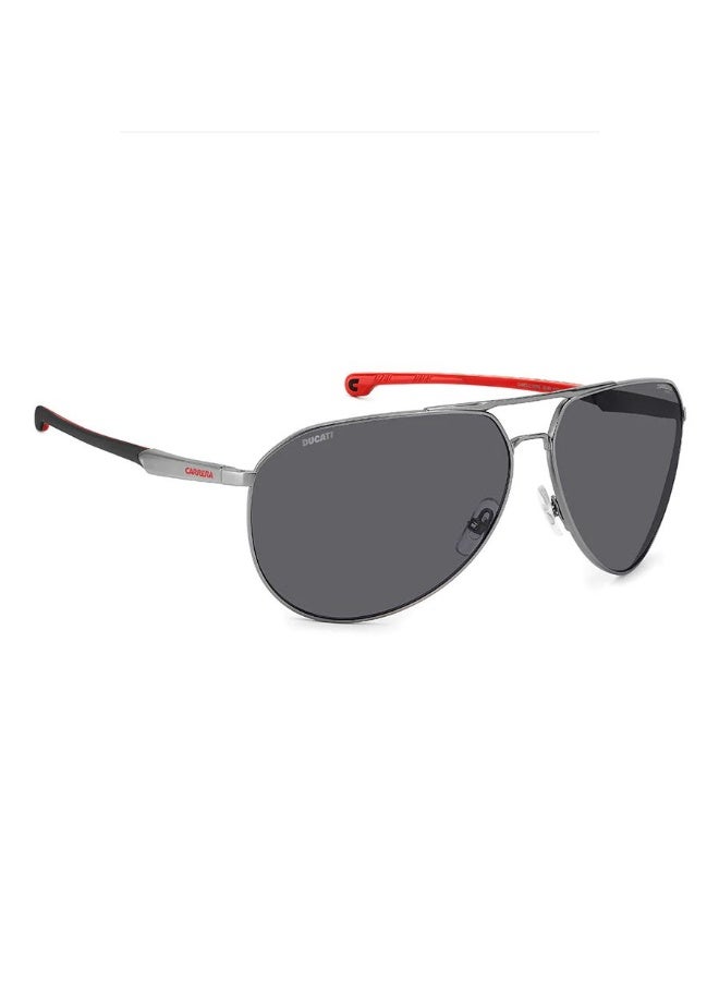 Carrera x Ducati Carrera Ducati CARDUC 030/S Aviator Sunglasses – 67 mm Matte Dark Ruthenium Frame – Grey Laser Lens  - Image 2