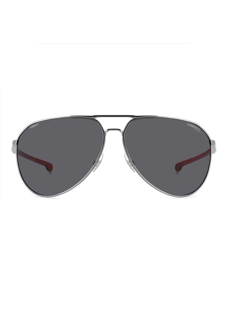 Carrera x Ducati Carrera Ducati CARDUC 030/S Aviator Sunglasses – 67 mm Matte Dark Ruthenium Frame – Grey Laser Lens  - Image 4