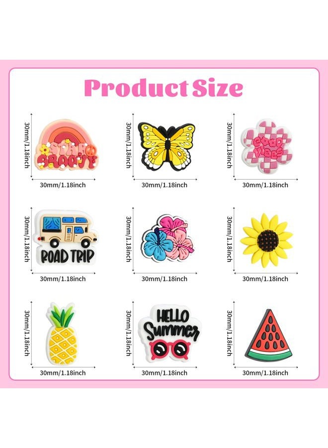 XHAOYEAHX Silicone Focal Beads for Pens Summer ice Drink Accessory Kit 30 Pcs Colorful Round Beads for Keychain Making Bracelet Necklace Handmade Crafts - Image 2