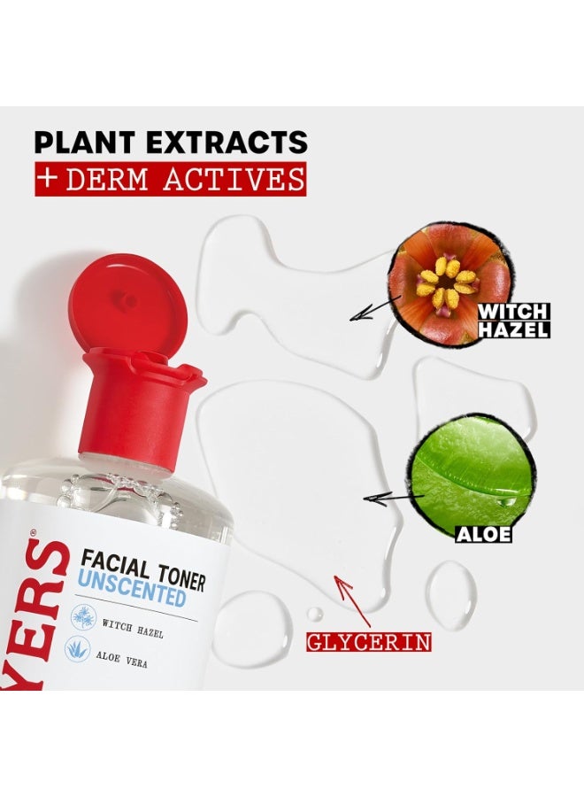 THAYERS Alcohol-Free, Hydrating, Unscented Witch Hazel Facial Toner with Aloe Vera Formula, Vegan, Dermatologist Tested and Recommended, 12 Oz (Packaging May Vary) - Image 2