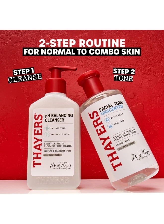 THAYERS Alcohol-Free, Hydrating, Unscented Witch Hazel Facial Toner with Aloe Vera Formula, Vegan, Dermatologist Tested and Recommended, 12 Oz (Packaging May Vary) - Image 4