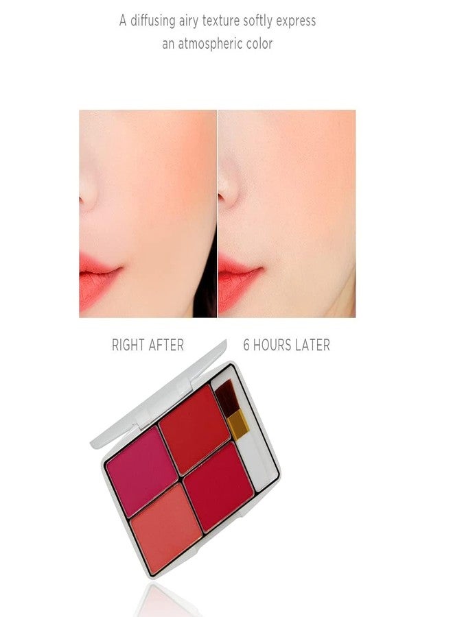 Glamezone MATTE FINISH MULTICOLOR 4 IN 1 BLUSHER PAC (Multicolor) (Multicolor) - Image 3