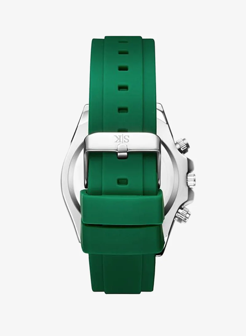 Kenneth Scott  Men's Silicone Chrono & Multi Function Watch K23149-SSHH - 45 mm for Men | Best Price UAE