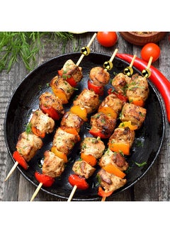 Depend 100 PCS Cocktail Stick Bamboo Fruit Sticks Wooden Toothpicks, For Party Tapas Nibbles Canapes Appetiser Fruit Skewer BBQ Sandwich Bento Accessory Pick Food  - Image 5