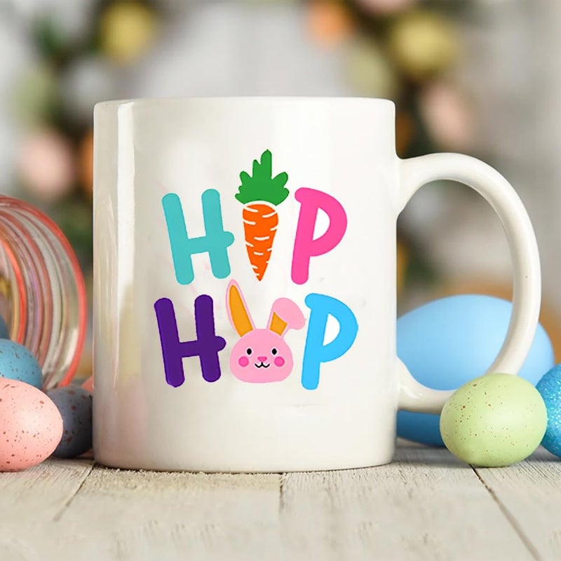 iMagitek 38 Pieces Easter Word Stickers for Crafts Vinyl Waterproof Bunny Face Decals for Crafts Wood Cup Glass Water Bottle Decoration - Image 3