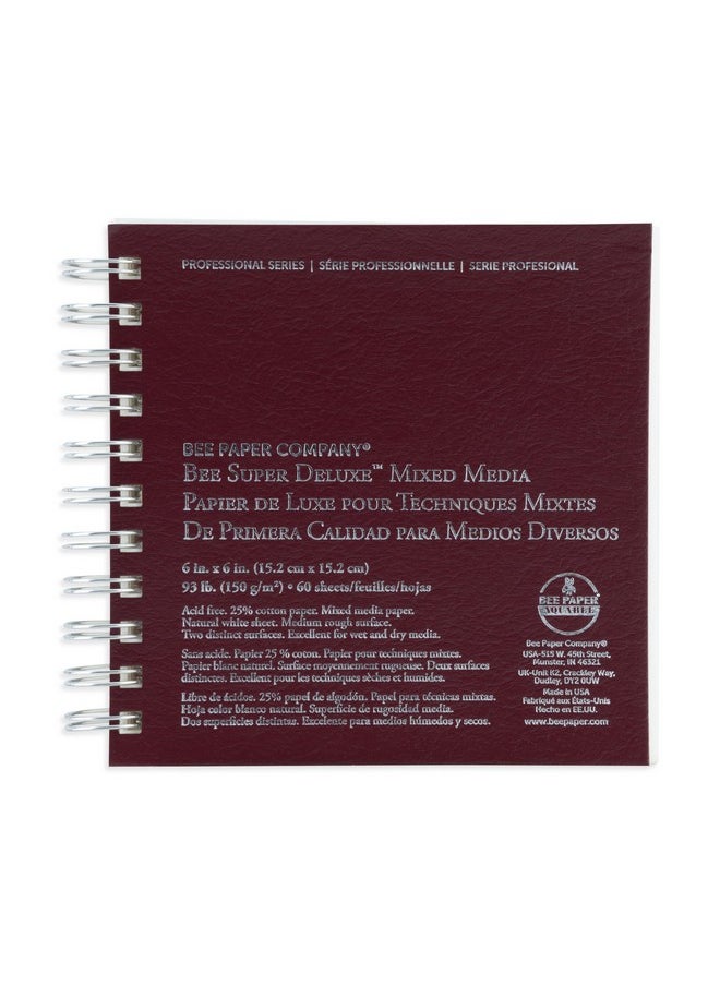 Bee Paper Company Bee Paper 6"X 6" Super Deluxe Mixed Media Sketching Pad 60 Sheets  - Image 1