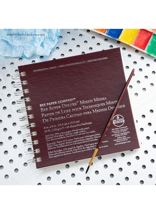Bee Paper Company Bee Paper 6"X 6" Super Deluxe Mixed Media Sketching Pad 60 Sheets  - Image 3