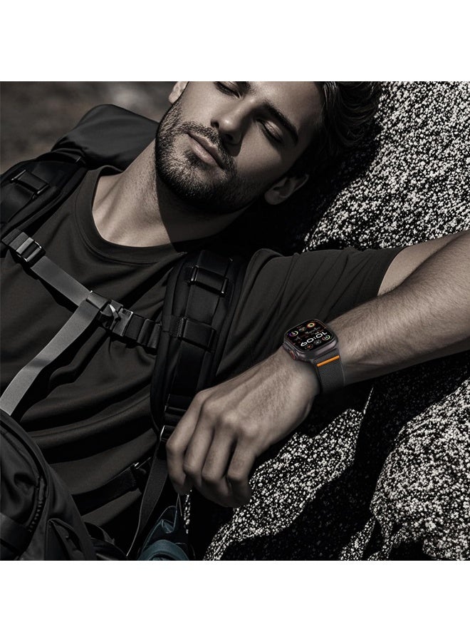 بولوز حزام ناعم من النايلون المرن المضفر، حزام ساعة ذكي لساعة Apple Watch Series 38/40/41/42 مم - Image 2