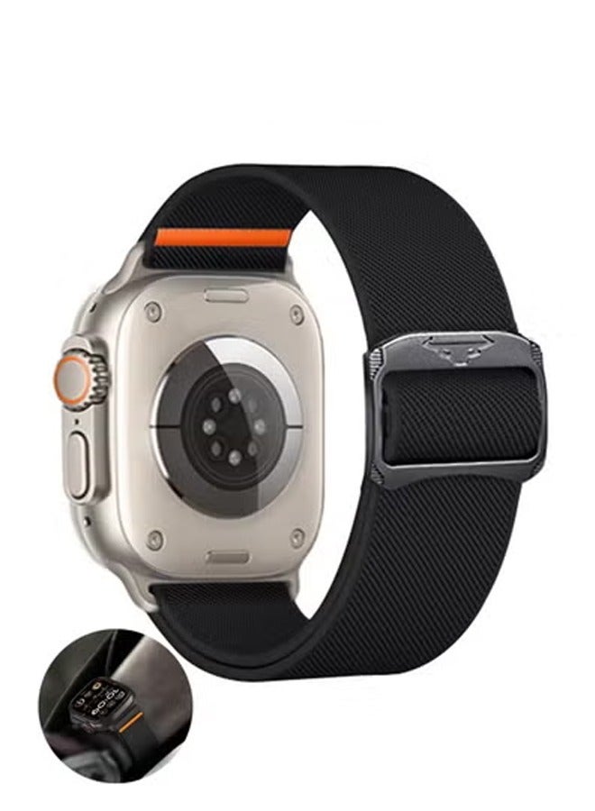 بولوز حزام ناعم من النايلون المرن المضفر، حزام ساعة ذكي لساعة Apple Watch Series 38/40/41/42 مم - Image 1