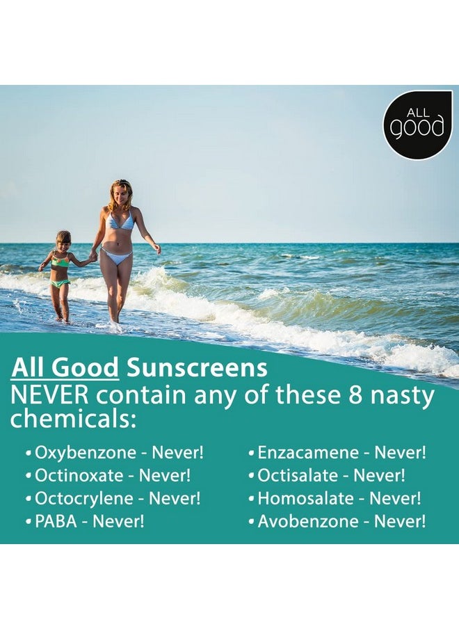 All Good Makes Everything Better All Good Baby & Kids Mineral Face & Body Sunscreen - UVA/UVB Broad Spectrum, Coral Reef Friendly, Water Resistant, Zinc Oxide - (2) SPF 50 Butter Sticks & (2) SPF 30 Lotions  - Image 4