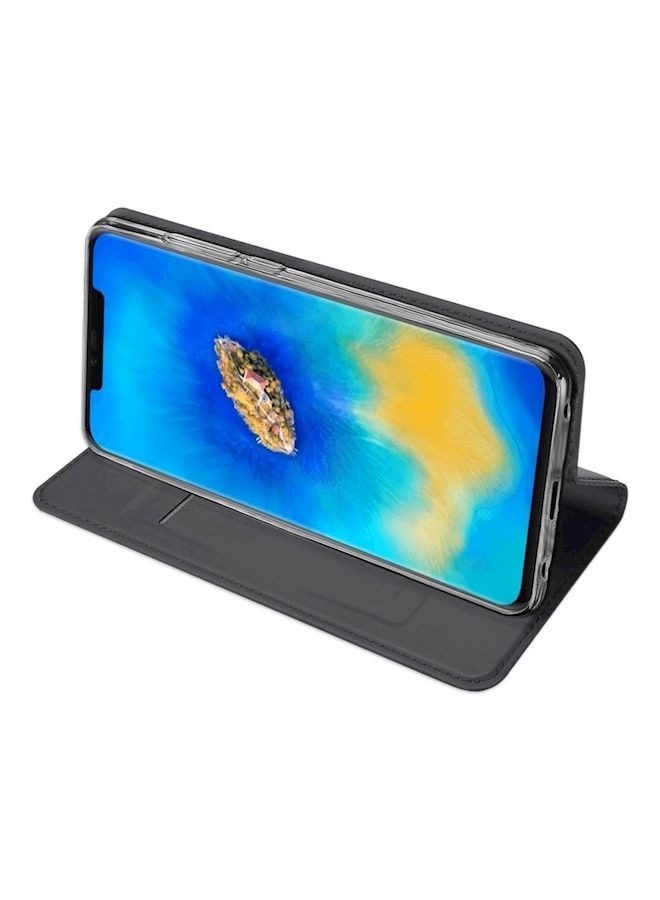NIBEMINENT Protective Wallet Card Case Cover For Huawei Mate 20 Pro Black  - Image 5