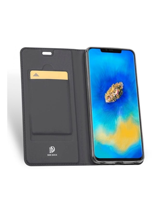 NIBEMINENT Protective Wallet Card Case Cover For Huawei Mate 20 Pro Black  - Image 3