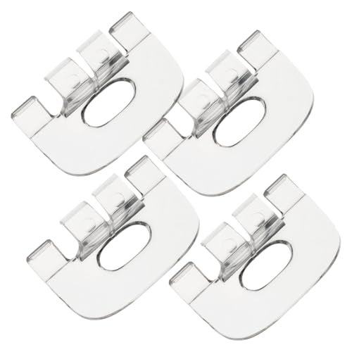 DuckcowsC 4Pcs Shade Lift Handles Compatible with Graber Bali Cordless Mini Blinds and Cellular Shades Made After 2015, Clear Plastic Pulls Fit 3/4" Pleat Cordless Honeycomb Blinds - Image 1
