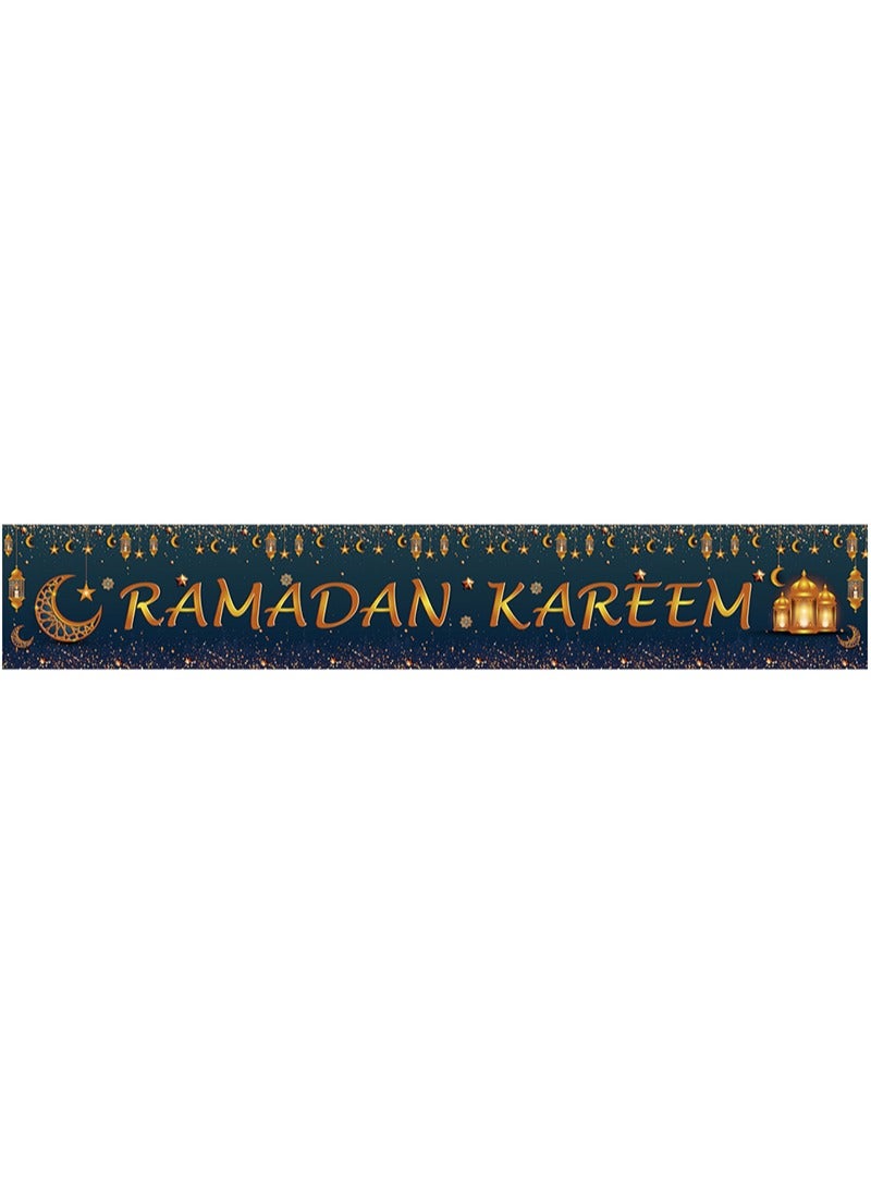 Aikanbo Ramadan Kareem Banner for Ramadan Decoration,118 x 19.6 inches,Ramadan Welcome Decorations for Home,Ramadan Mubarak Decorations for Ramadan Welcome,Eid Decorations for Home - Image 5