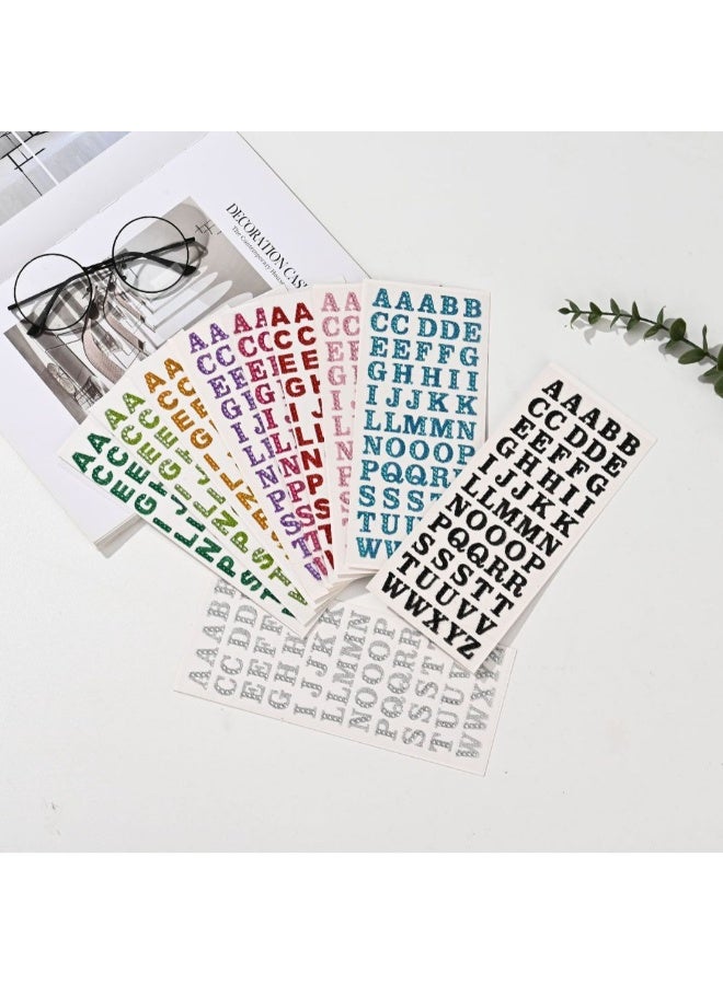 10 Sheets Colorful Self Adhesive Letter Stickers Alphabet Gift Stickers for DIY Crafts Vibrant A to Z Alphabet Stickers Easy to Peel Design Perfect for Gift Wrapping Scrapbooking Card Making Kids’ Art Projects or Decorating Notebooks - Image 1