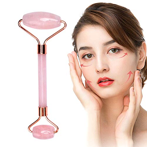 Getmecraft Face Roller and Gua Sha Tools Set- Rose Quartz Face Roller- Face Massager For Anti Wrinkles, Anti Aging,Rejuvenate Skin - Image 2