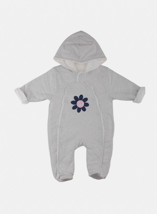 El Sayaad Baby Girl Inner Fur Winter Bodysuit