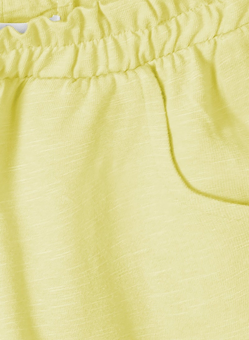 مينوتي شورت بناتي بخصر مطاطي ورباط تصميم عملي بجيوب جانبية - Image 3