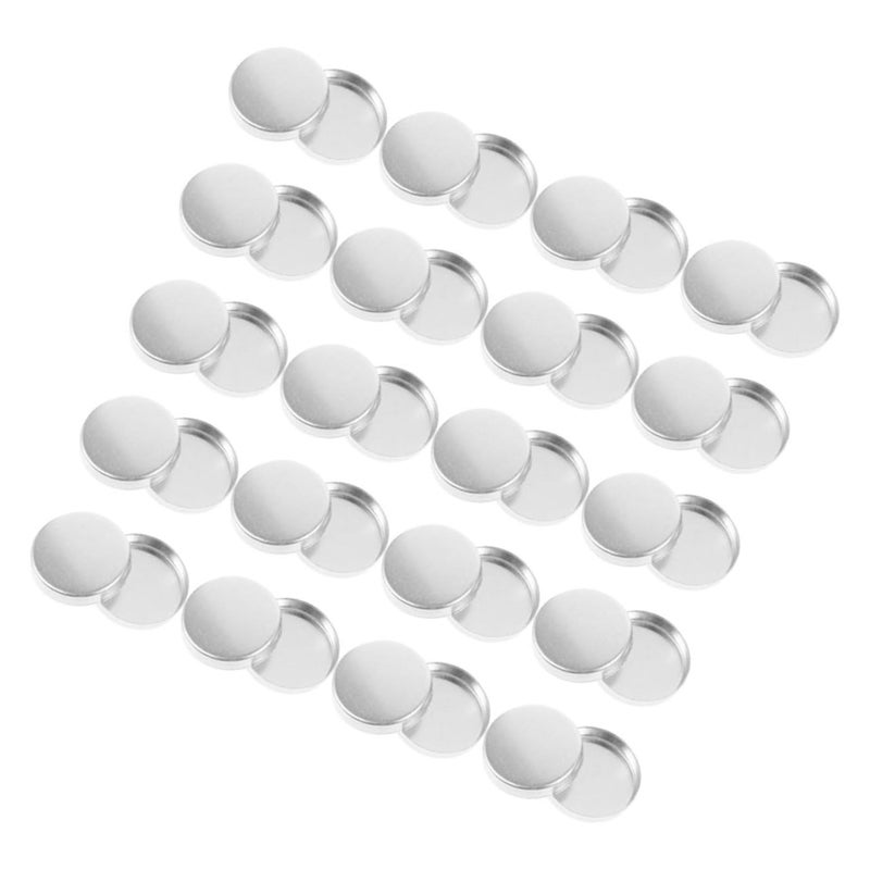 30pcs Round Eyeshadow Pans Empty Aluminum Makeup Containers for Diy Cosmetics Organization Reusable Storage for Eyeshadow Highlighter and Blush for Women and Girls - Image 1