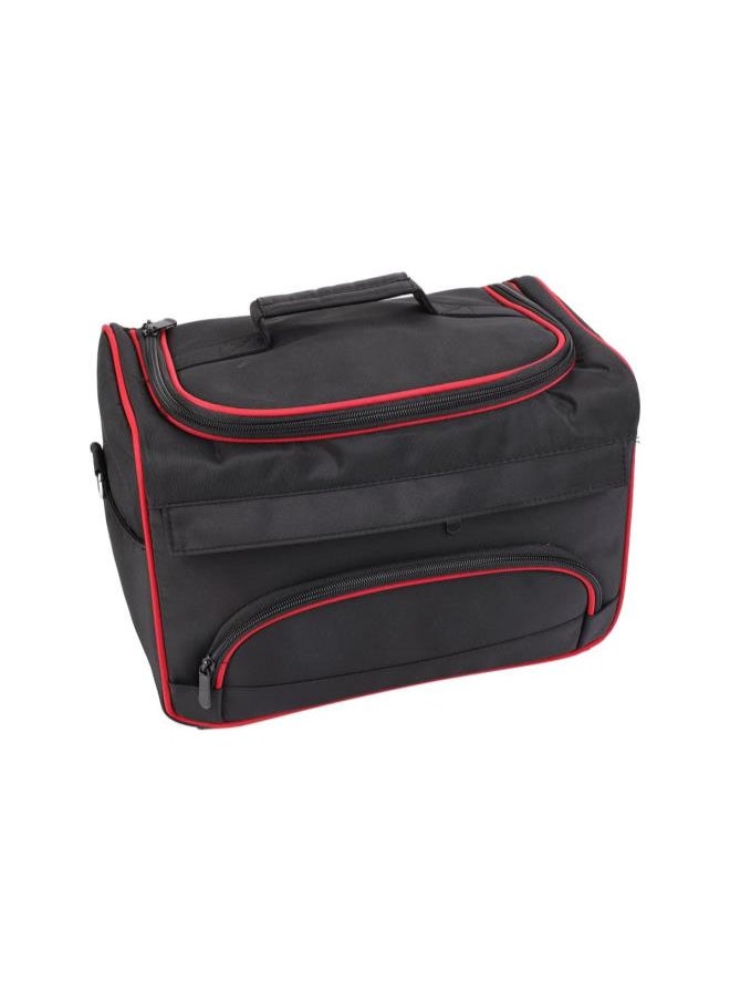 Generic - Hairdressing Bag, Professional Large Storage Multi-function Portable Hairdresser's Salon Pouch Bag, Makeup Travel Home Hair Stylist Tool Bag Session Bag Large Mobile Hair Salon Kit Holder (Black) - Image 1